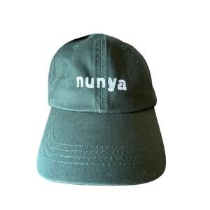 Nunya Branded Dorfman Hat Co. 1921 Hunter Green OSFA Strapback Hat NWT